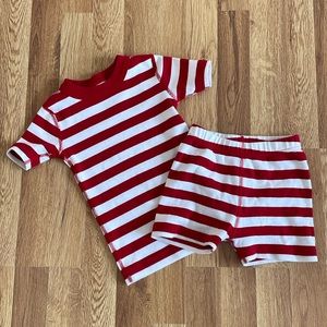 Iconic red & white stripe Hanna short johns, VGUC sz 4
